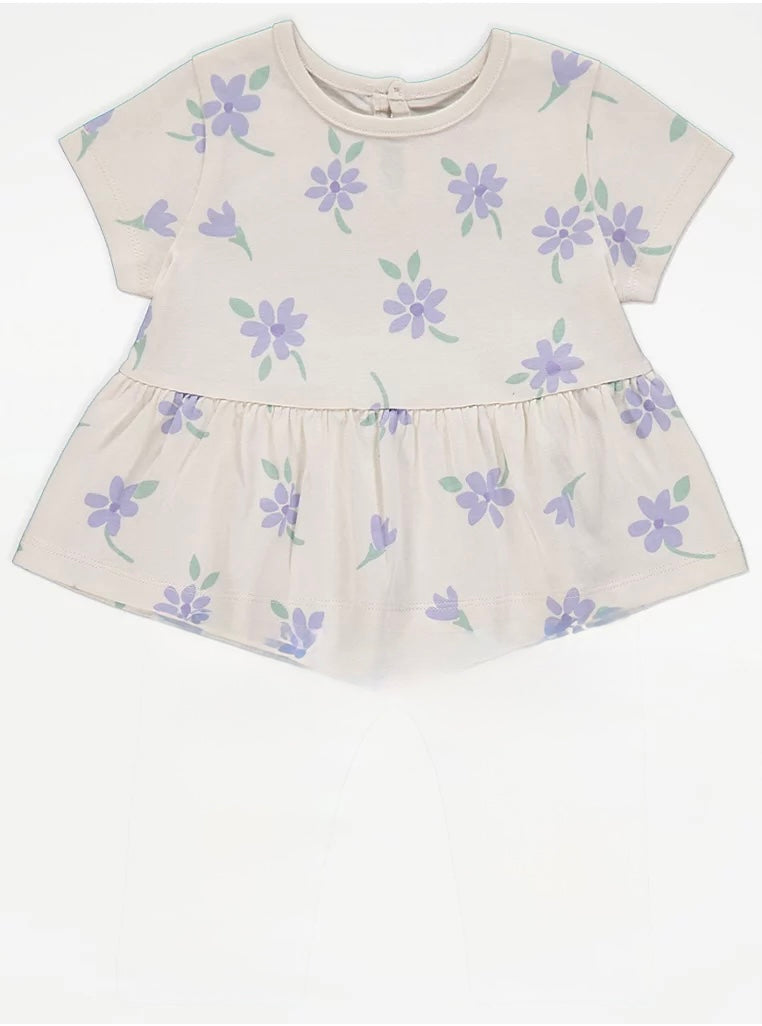 George Floral Peplum top