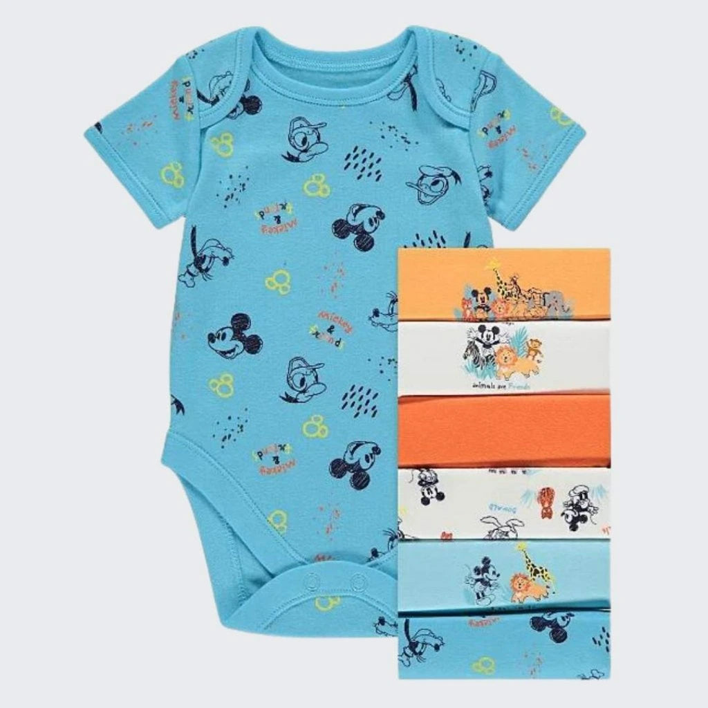 7-Pack Baby Bodysuits – Mickey & Friends Collection