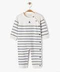 Baby striped knitted overall