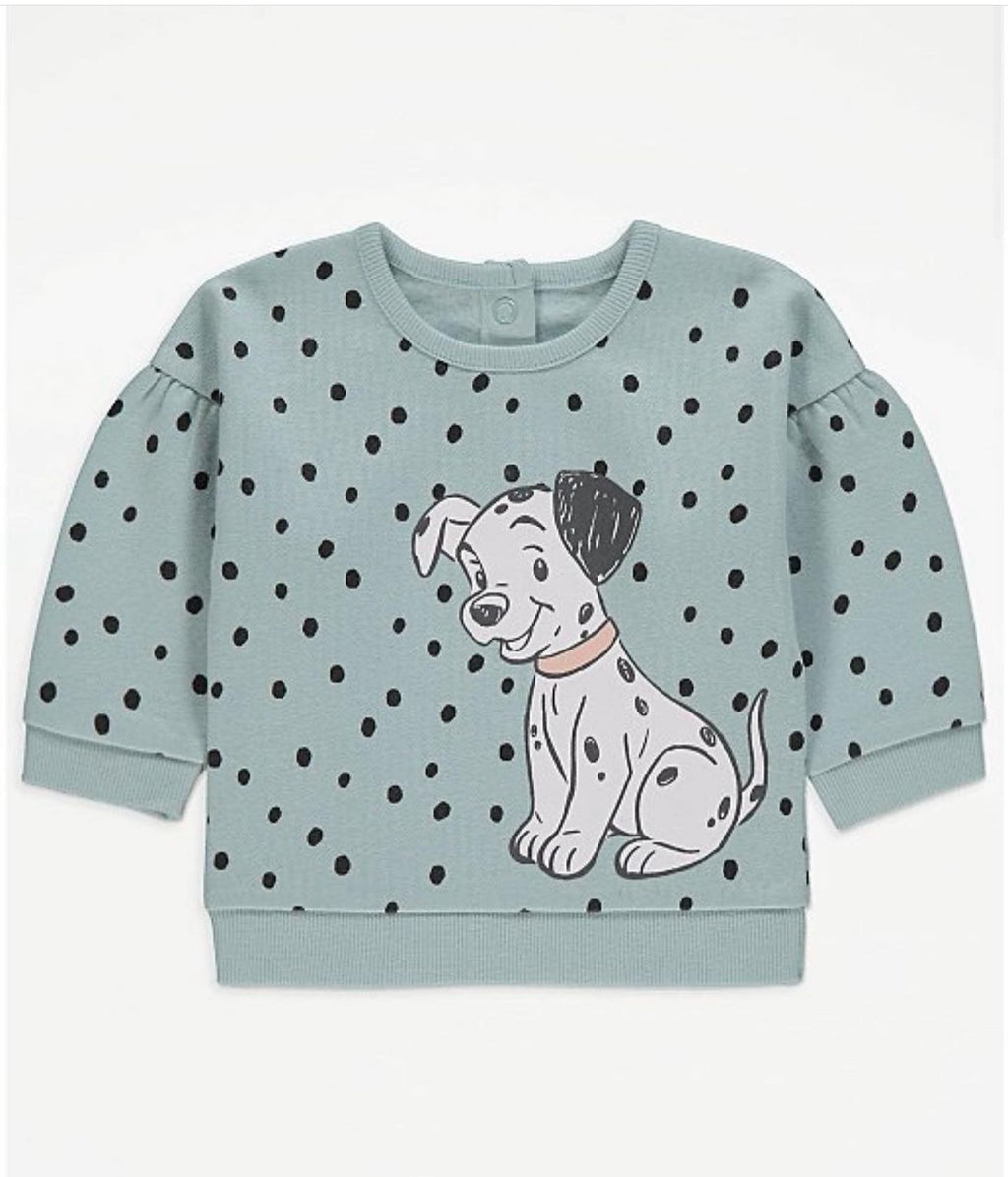 George Disney Dalmatian Sweatshirt – Sage Green