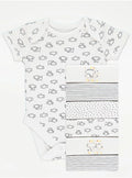 6-Pack Baby Bodysuits – Elephant Collection