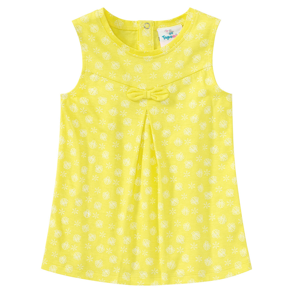 Sunny Seashell Bow Dress – Topomini