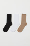 H&M Kids Ribbed Crew Socks – 3 Pack