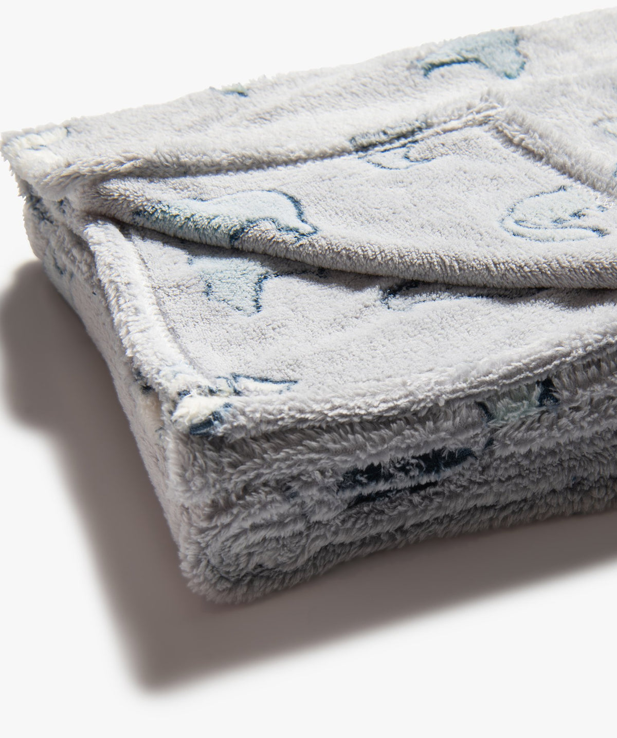 Grey blanket fabric detail