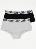 Girls Love Waistband Hipster Briefs