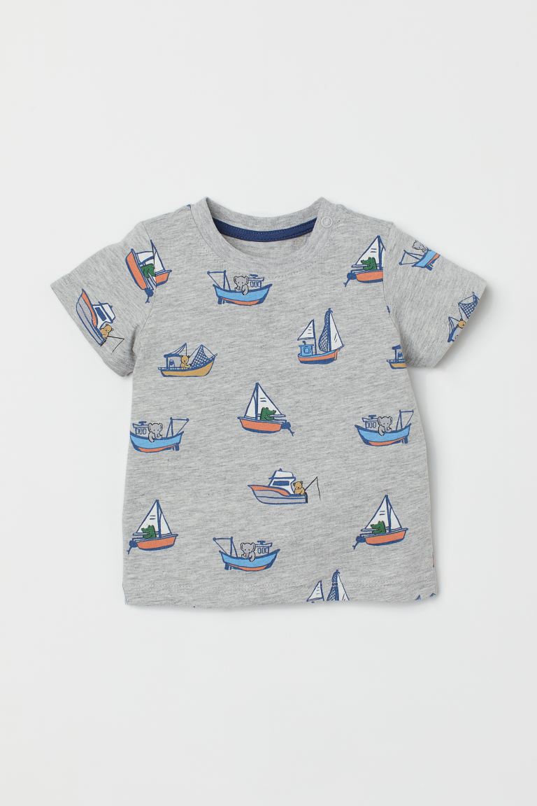 Sailboat Print T-Shirt – H&M