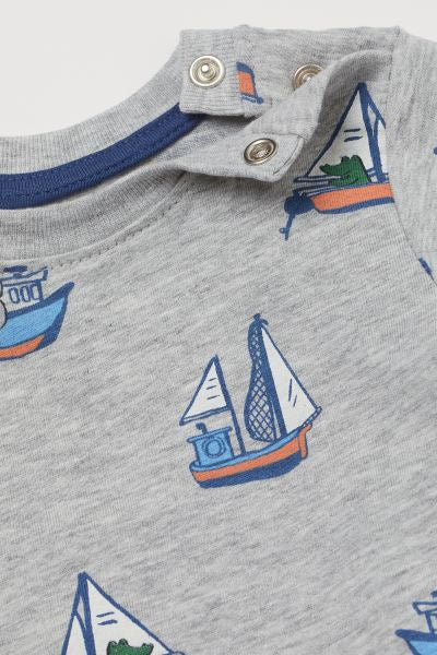 Sailboat Print T-Shirt – H&M