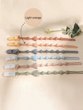 Silicone Pacifier Holder Clip – Minimal Rainbow Design