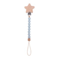 Baby Pacifier Clip – Wooden Star with Silicone Beads