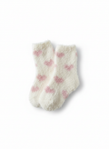 🧦 Baby Fuzzy Socks – Heart Print