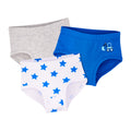 Baby Boys Cotton Briefs – 3 Pack – Construction, Stars & Grey