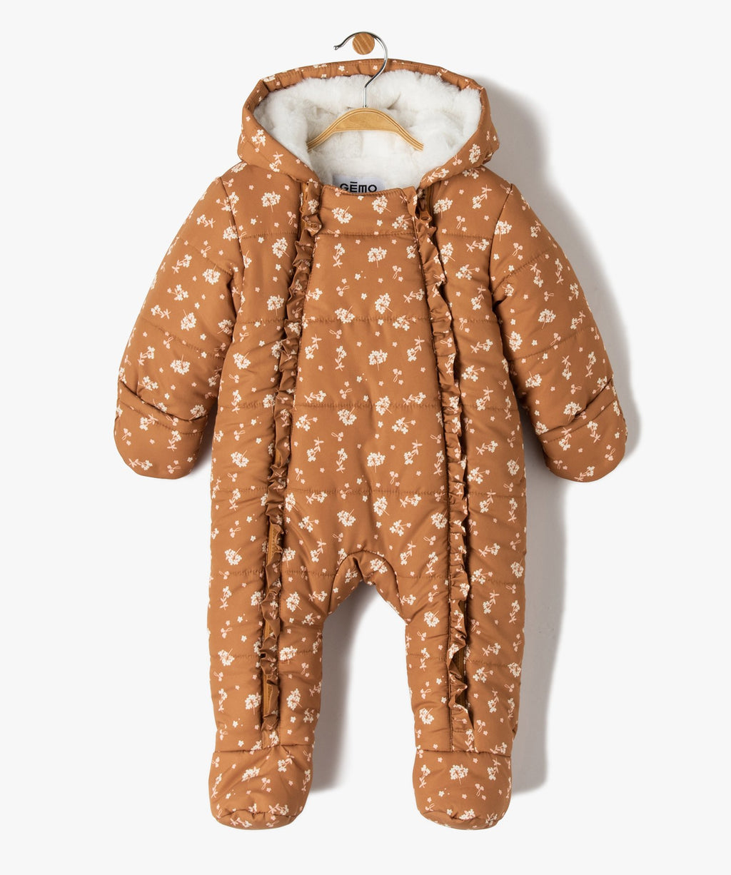GÉMO Floral Padded Snowsuit