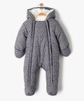 GÉMO Star Print Padded Snowsuit with Faux Fur Lining