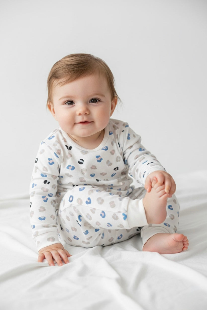 George Baby 2-Piece Lounge Set – Neutral Print