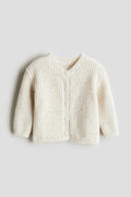 H&M Cream Speckled Knit Cardigan