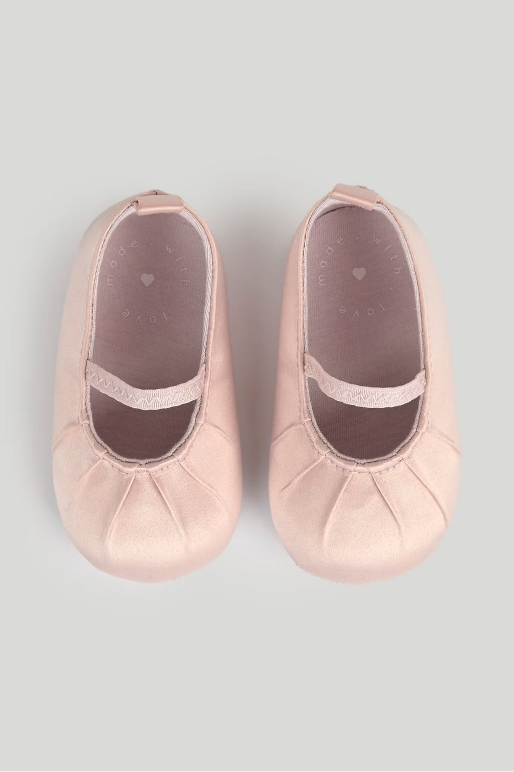 Mothercare Soft Pink Baby Ballet Shoes