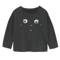 Zara Baby Face Print Long Sleeve Top – Dark Grey