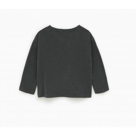 Zara Baby Face Print Long Sleeve Top – Dark Grey