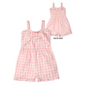 Pink Gingham Linen Romper