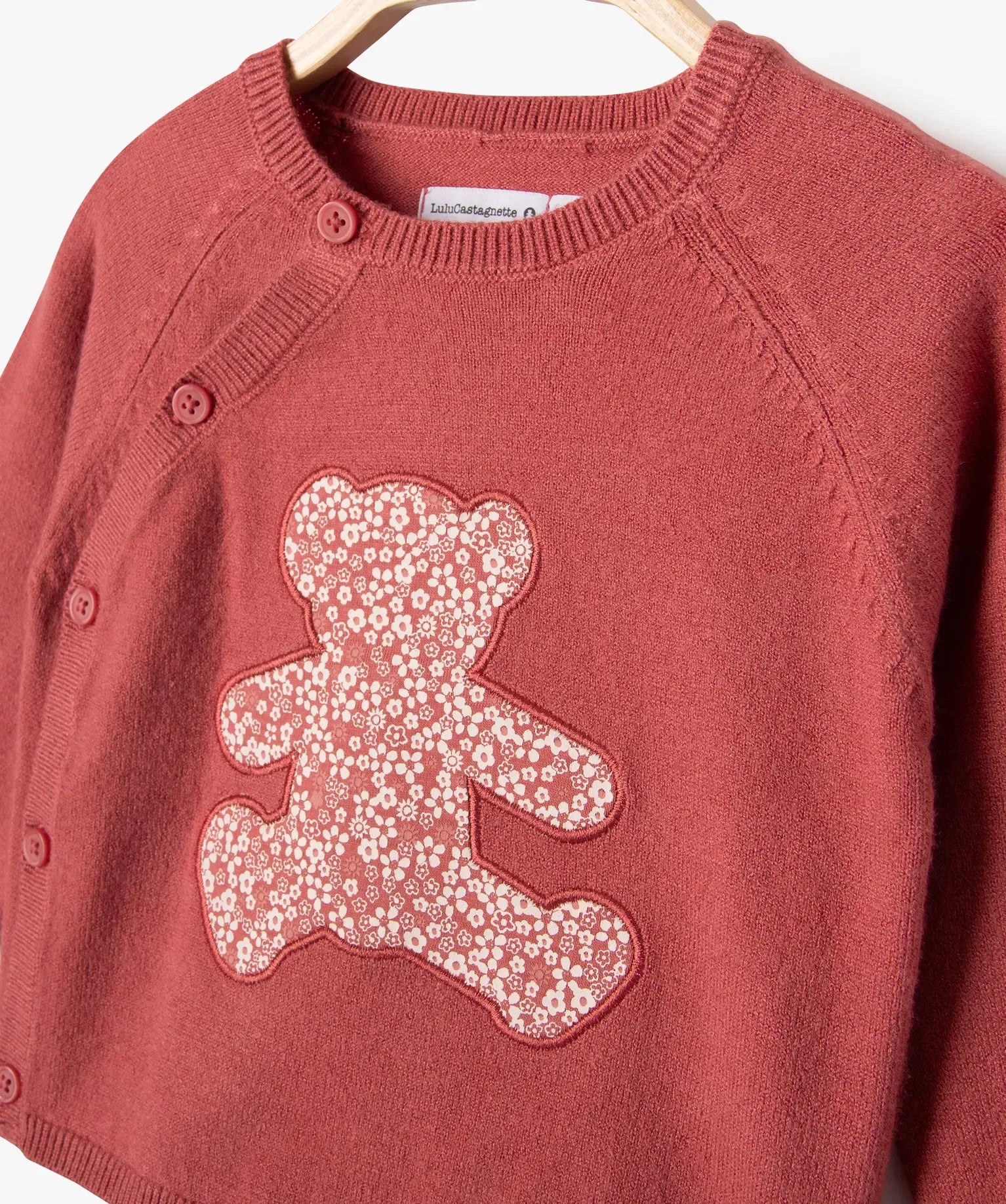 Gémo Baby Knit Teddy Sweater & Leggings Set – Rose