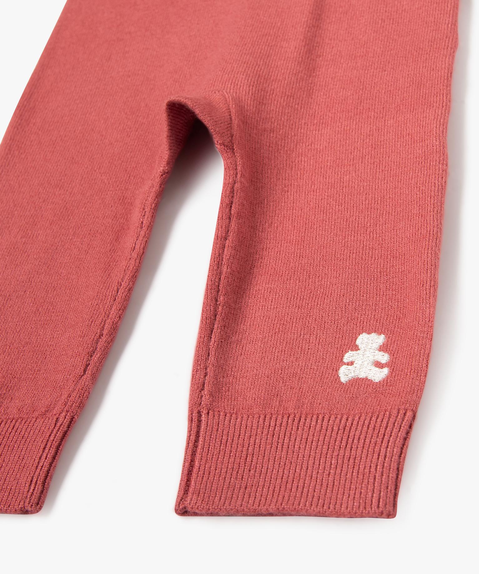 Gémo Baby Knit Teddy Sweater & Leggings Set – Rose