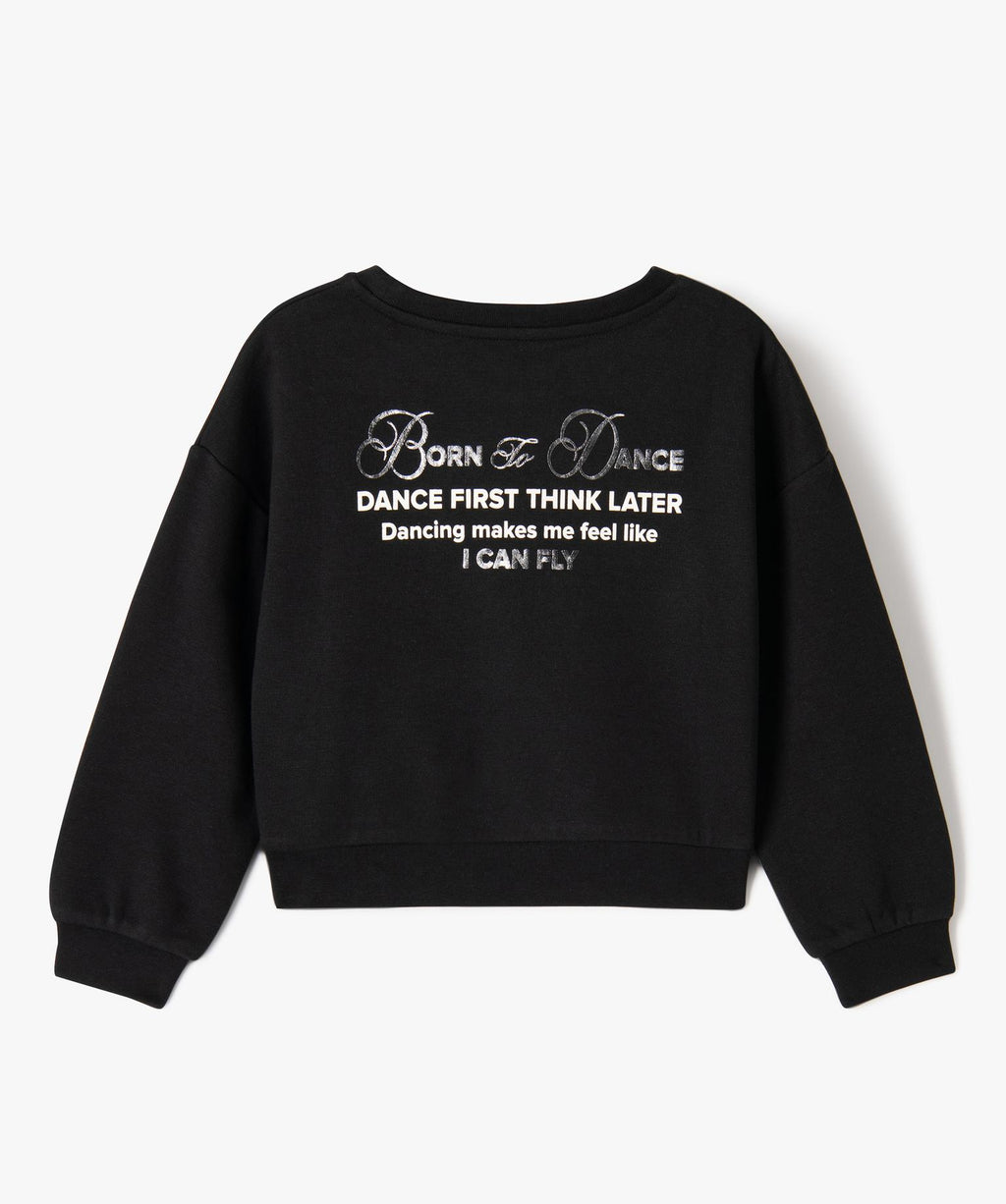 Back view of Gémo black Ballerina sweatshirt