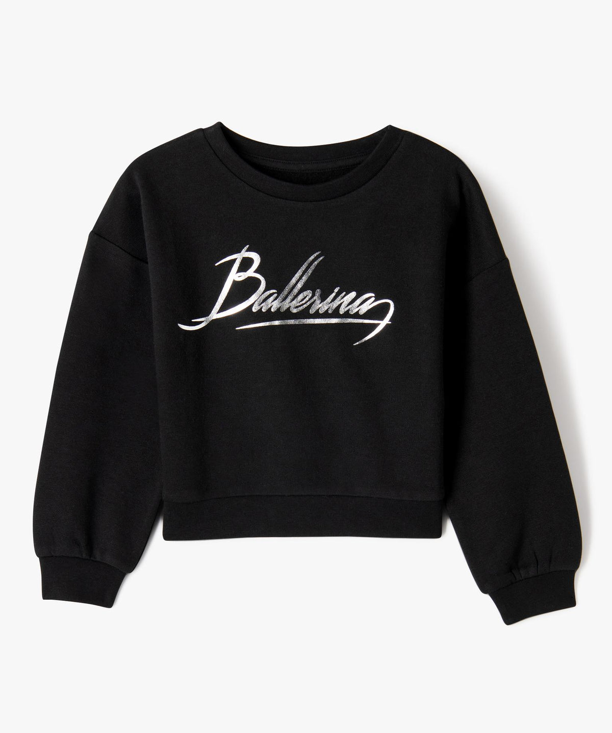 Front view of Gémo black Ballerina sweatshirt