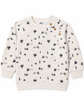 Gémo cream mountain and forest print sweatshirt, age 3 years