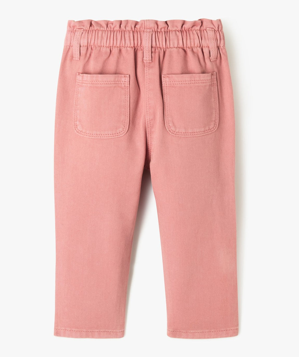 GÉMO girls' dusty pink trousers back view