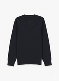 George kids navy V-neck jumper, 10-11 years