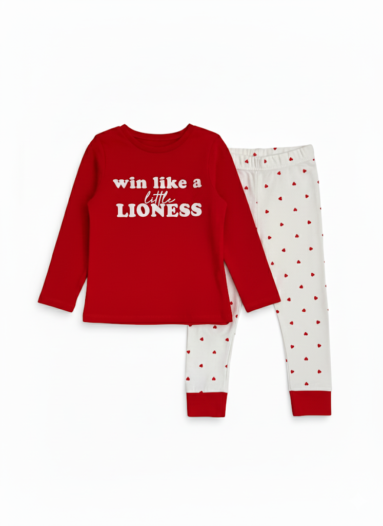 George Baby Girls’ Red Little Lioness 2-Piece Set