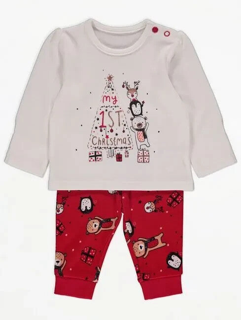 George Baby My 1st Christmas 2-Piece Outfit Set