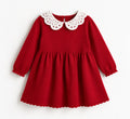 H&M Baby Girls’ Red Dress with White Broderie Collar