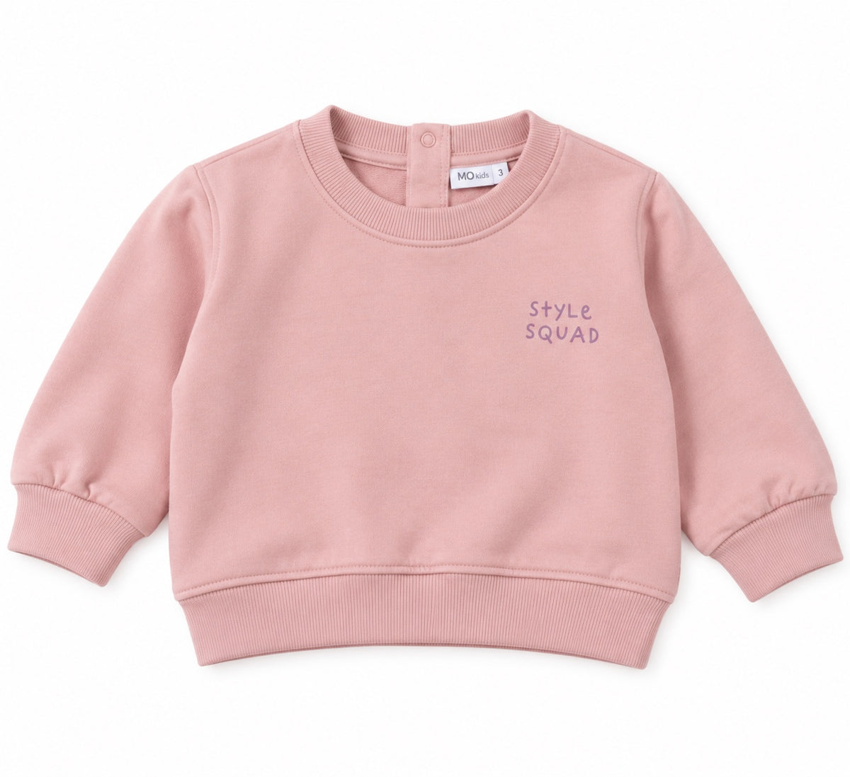 Pink 'Style Squad' sweatshirt